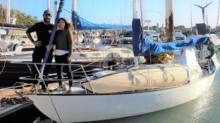 ⛵ BOAT TOUR: Our 50 Year Old Fiberglass Sailboat (before her refit) – Free Range Sailing Ep 142