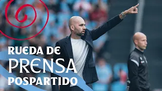 Claudio Giráldez: "Ha habido una parte para cada uno" | Celta