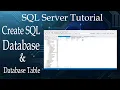 Latest Create SQL Server Database and Table 2020 Microsoft SQL Server Management Studio 18