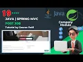 Spring C project Post Job through company module Java tutorial