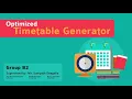 Optimized time table generator using Genetic algorithm