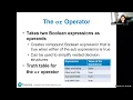 Ch3 03 Logical Operators Boolean Variables