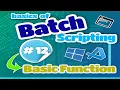 Basics of Batch Scripting - 12