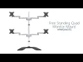 Quad Monitor Stand for up to 32" Monitors - Video 14 of 1