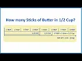 How Many Sticks of Butter Are in Cup
