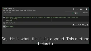 Python Lists Append and Sort Tutorial in Google Colab