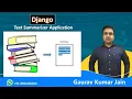 Django Text Summarizer App