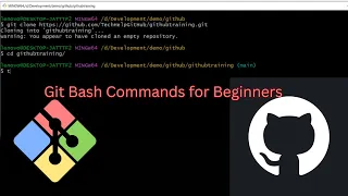 Git Bash Commands for Beginners Git Command Tutorial