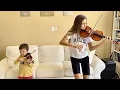 Lagu My 3-Year-old Brother's CRAZY violin performance with me