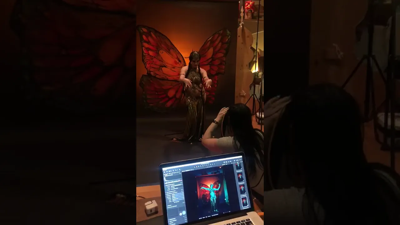 In Motion: Butterfly Wings for Zoe Jakes (fitting)