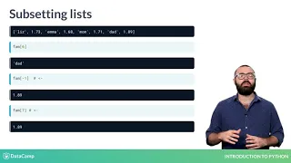 Introduction to Python Subsetting Lists