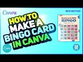 Create Your Own Bingo Card in Canva Easy Step-by-Step Tutorial 2025