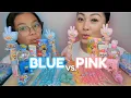 Download Lagu PINK vs BLUE Candies with DIY Japanese Candy | Sissi\u0026Emma