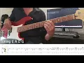 The Eagles - Life in the fast lane (Play Along Tabs Bass Cover)