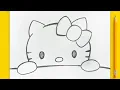 Easy Drawings - How to Draw Hello Kitty Step by Step Tutorial 2025
