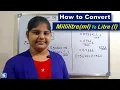 Conversion of Millilitre To Litre How To Convert Millilitre To litre Millilitre To Litre