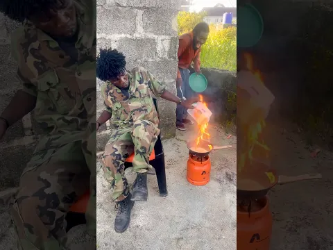 Egg on fire