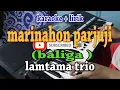 Download Lagu MARINAHON PARJUJI [KARAOKE] LAMTAMA TRIO