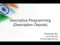 UFT QTP Tutorials - 20 Descriptive Programming in UFT Part 2
