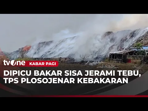 TPS Plosojenar Terbakar, Diduga Pembakaran Lahan Tebu jadi Pemicu