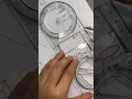 Multi Function Drawing Ruler Rotatable Clear Scale