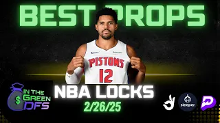 PRIZEPICKS NBA TODAY | BEST 5 BETS | WEDNESDAY 2/26/25 | BONUS BET 🔥
