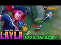 Download Lagu LAYLA BEST BUILD \u0026 EMBLEM FOR EASY RANK UP 2025!🤯 (100% DEADLY!) - MLBB