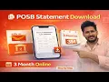 Download POSB 3-Month Statement Online Post Office Account Statement Mister Kaise