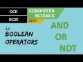 65 OCR GCSE J277 2 2 Boolean operators