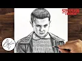 Download Lagu How to Draw ELEVEN | Stranger Things Drawing (step by step)