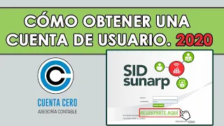 c mo obtener usuario de sid sunarp 2020 