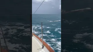 Outrunning squalls all morning! #offshoresailingadventures #sailstillwater #gilligansisland #travel