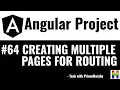 64 Angular Project Tutorial - Multiple Pages For Routing