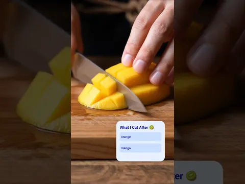ASMR Cutting Mango 🥭 🥝 and ? #satisfyingasmr #asmr