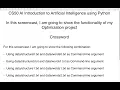 Crossword CS50 AI Optimization Project