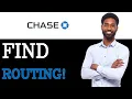 How To Find Chase Bank Routing Number 2025