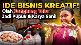 Pelajar ini Sukses Olah Cangkang Telur Jadi Produk Estetik