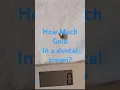 How much gold in a dental crown