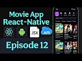 React Native Movie App Tutorial For Beginners - Episode 12 Create Anime UI Zero to Build
