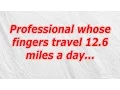 Professional whose fingers travel 12 6 miles a day CodyCross Crossword Answer