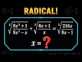 The Hidden Trick in This Radical Equation