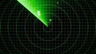 1 Hour Pulsing Radar Screen Loop 4K No Silent Tech Background for Gaming Streams OBS