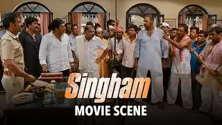 prakash raj threatens ajay devgn singham movie scene