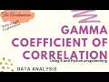 DAXX Gamma coefficient of correlation using R and Python programming