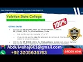 Valerian State College Excel Module 7 SAM Project 1a Explained
