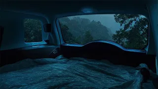 Sleep In A Cozy Car Cabin During Heavy Rain Thunder To Rest And Sleep Relax