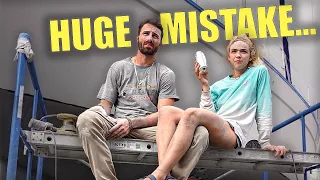 Will we SURVIVE the yard… PAINTING Topsides on 50ft BOAT, installing  PLASTIC Thruhulls  | ep.12