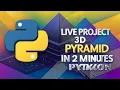Only 2-Minute Fast Python Project 3D Rotating Pyramid