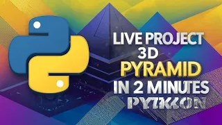 Only 2-Minute Fast Python Project 3D Rotating Pyramid