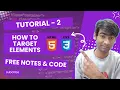 CSS Selectors Syntax Explained in Free Notes Code